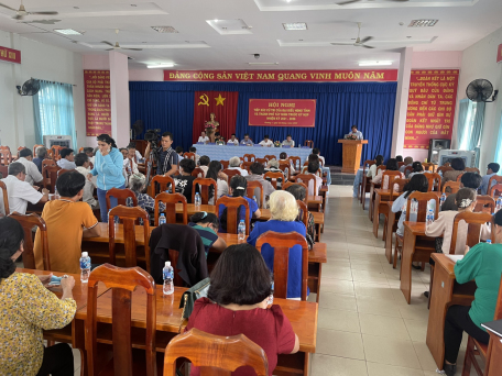 Đại biểu HĐND Tỉnh và Thành phố Tây Ninh tiếp xúc cử tri trước kỳ họp tại Phường 1