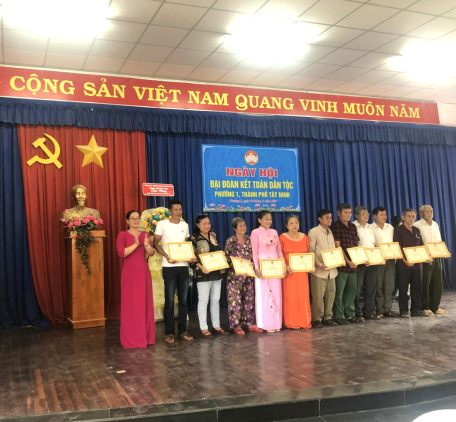 MTTQ Việt Nam Phường 1 tổ chức Ngày hội Đại đoàn kết toàn dân tộc năm 2023
