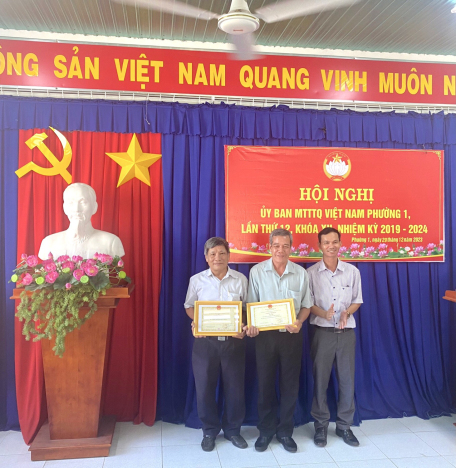 MTTQVN Phường 1 tổ chức Hội nghị Ủy ban Mặt trận Tổ quốc Việt Nam lần thứ 12, khóa XII, nhiệm kỳ 2019-2024
